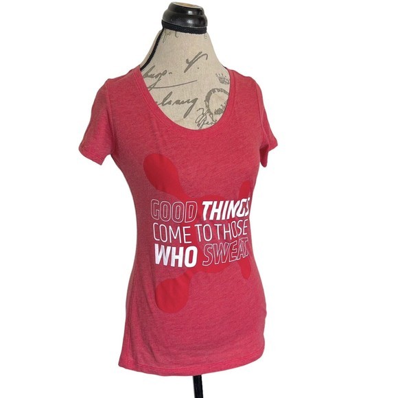 Next Level Apparel Womens Blouse Top Logo Graphic Tee Short Sleeve Size Medium - Picture 2 of 12